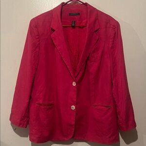 Lauren Ralph Lauren Vibrant Pink Blazer